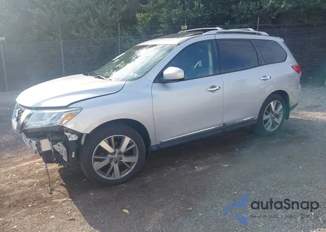 2014 Nissan Pathfinder Platinum из США, поврежденный, VIN 5N1AR2MM0EC698629